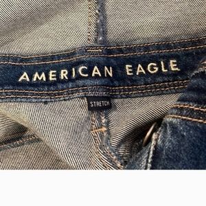 American Eagle Denim Distressed Overalls - 14 - Excellent Condition